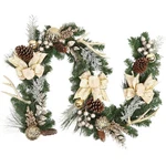 Adeeing Christmas Garland With Lights, Champagne Gold 6FT 20LED Pre-lit Chris.... Fixed Price $55.61.
