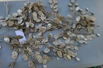 Christmas Tree Leaf Garland Gold Glittered Shatterproof Holiday Decor 6 Ft. Fixed Price $17.99.