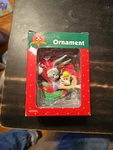 Vintage 1998 Looney Tunes Bugs & Lola Bunny Heart Wreath Christmas Ornament. Fixed Price $10.95.