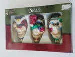 Holiday Time 3 Glass Ornaments Christmas Decor. Fixed Price $23.17.