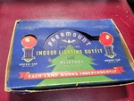 Paramount Kliptons 7 Christmas Light Box. Ge Ice Frosted Sugar Snowball Lamps. Fixed Price $49.95.