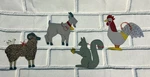 Metal Midwest Farm Animal Ornaments. Fixed Price $15.00.