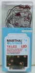 Martha Stewart Living 18 Battery Operated Santa Led Lights Warm White 4.5 Ft. Fixed Price $10.79.
