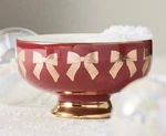 New Anthropologie Nyc Ballet Christmas Nutcracker Bowl Red Bows Trinket Dish. Fixed Price $33.99.