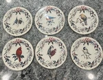SET/6 Lenox Winter Greetings 10-7/8" Dinner Plates Birds Barely Used If All!. Fixed Price $120.00.