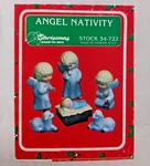 Angel Nativity Christmas Around The World 6 Pieces/complete Ceramic Vintage. Fixed Price $12.00.