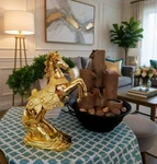 Horse Statue Figurine Thanksgiving Gift Set For Lovers Girl Home Decor. Fixed Price $26.99.