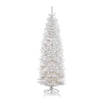 National Tree Company 7.5 Ft Pre-lit Kingswood Fir Slim Artificial Stand, White. Fixed Price $199.80.