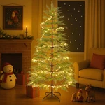 6 Ft Artificial Full Christmas Tree Includes Led Lights Xmas Decoration. Fixed Price $239.00.