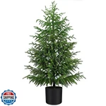 Enven Norfolk Pine Christmas Tree Real Touch Faux Holiday With Pot,. Fixed Price $129.99.