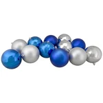 Northlight 12CT Silver Blue 2-FINISH Shatterproof Ball Christmas Ornaments 4". Fixed Price $31.49.
