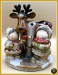 Yankee Candle Ceramic Tealight Holder Kids With Moose #1107752 Winter Christmas. Fixed Price $27.78.