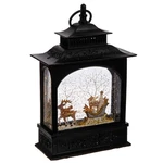 Lighted Reindeer And Animals Sleigh Christmas Water Snow Glitter Globe Lan.... Fixed Price $77.36.