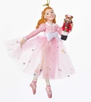 Kurt Adler 5" Resin Clara Pink Dress Holding Nutcracker Xmas Ornament C7993. Fixed Price $19.88.