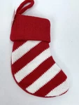 New Wondershop White Red Striped Knit Mini 8.5 Christmas Stocking Holiday. Fixed Price $13.50.