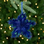 Northlight Glittered Star-shaped Christmas Ornament 9.75" Blue Ad Teal. Fixed Price $23.93.