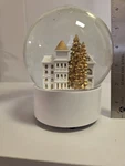 Threshold Musical Water Globe Distributed By Target Plays "deck The Halls". Fixed Price $29.99.