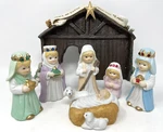 House Of Lloyd Ceramic Nativity Set Peace On Earth Christmas Vintage 1992 Boxed. Fixed Price $19.99.