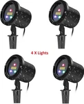 4X Pieces Lase Projector Christmas Lights For Home Garden Red Blue & Green. Fixed Price $150.00.