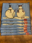 Set Of 6 Snowmates Snowman Placemats St Nicholas Sq Debbie Kerman Holiday Winter. Fixed Price $20.00.
