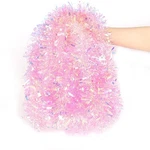 Lomimos 17 Ft Easter Christmas Tinsel Garland,pink Glittering Decoration. Fixed Price $14.52.