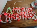 Vtg Joybrite Merry Christmas Wall/window Lighted Sign 19"X 8"X 1" 50 Lights*usa*. Fixed Price $24.87.