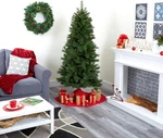 Nearly Natural 6FT. Slim West Virginia Mountain Pine Artificial Christmas Tree. Fixed Price $84.99.