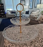 Mikasa 2 Tier 10" Cookie Dessert Server Snowflake 960/344 Germany Waltherglas. Fixed Price $26.99.