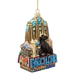Kurt Adler Glass Ornament For Christmas Tree, Barcelona. Fixed Price $23.62.