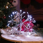 Alpine Corporation CRD100S-WT Christmas Twig Snowflake Ornament With Led Lights. Fixed Price $22.49.