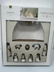 Threshold By Target Ceramic Christmas Nativity 10 Pc Set - White/gold Decor New!. Fixed Price $39.99.