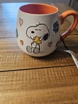Nwt Gibson Peanuts Snoopy Woodstock Hearts Flowers Oz Stoneware Cup 2024. Fixed Price $25.00.