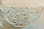 New Noble Excellence Serving Bowl Fruit Nut Candy Hand Cut & Blown 24% Crystal. Fixed Price $15.20.