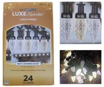 Gemmy Christmas Lights Led Luxe Sparkle String Clear Diamond White C9 24CT 23'. Fixed Price $39.99.