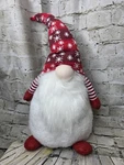 Glitzhome 24"H Fabric Christmas Gnome Standing Cor Santa Weighted Bottom. Fixed Price $19.99.
