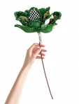 Mackenzie Childs Emerald Luxe Magnolia Stem Flower New 23" Long. Fixed Price $45.00.