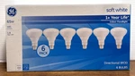 Ge 65W Soft White Floodlight Bulbs 46115 (6-PACK) BR30 Indoor. Fixed Price $55.95.