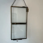 Hearth & Hand Christmas Ornament Hinged Picture Frame Glass 3 X Hanging. Fixed Price $19.90.