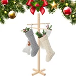 Christmas Stocking Holder Freestanding Wooden Wit.... Fixed Price $34.72.