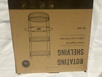 Rotating Shelving Home Organizer Light Luxury Storage Tier Color Clear SQ-3400. Fixed Price $16.00.