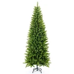 Senjie Artificial Christmas Tree,classic Pine Fir Pencil 6 Ft - Green. Fixed Price $64.82.
