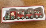 Vintage Wooden Train Holiday Christmas Ornament 9 Long.. Fixed Price $8.00.