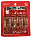 7 Volt Christmas Light Bulbs Clear Mini Replacement For 15 19 String 10 Pk. Fixed Price $14.99.