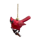 Kurt Adler Noble Gems Glass Cardinal On Frosted Branch. Fixed Price $18.99.