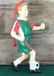Christmas Tree Ornament Soccer Player Sports Boy 3 1/2" Plastic. Fixed Price $10.99.