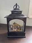 Raz Imports 11" Christmas Nativity Lighted Water Snow Globe Lantern Holiday. Fixed Price $32.99.