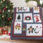 Happy Christmas Reversible Cotton Quilted Throw. Fixed Price $39.99.