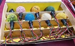 Paramount Kliptons 7 Christmas Light Box. Ge Ice Frosted Sugar Snowball Lamps. Fixed Price $49.95.