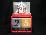 Nightmare Before Christmas Merry Scary Holiday Wood Perpetual Calendar Kcare Htf. Fixed Price $14.95.