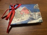 Canvas Wrap Art Led Winter Red Barn Scene By Mr. Christmas, Lights Working. Fixed Price $15.00.